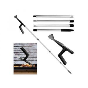Kit de nettoyage de goutti&egrave;res efficace&nbsp;: nettoyeur de goutti&egrave;res avec perche t&eacute;lescopique extensible et grattoir amovible id&eacute;al