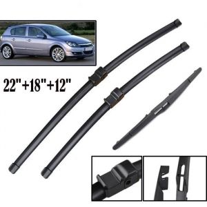 Lot de 3 Balais dessuie-glace avant + arri&egrave;re pour 2004 2005 2006 2007 2008 2009 Opel Astra H (MK5) 5 portes Hayon - Break & Van