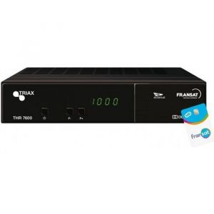 Récepteur satellite - TRIAX - THR7600 HD - Carte FRANSAT - Magnétoscope numérique - Timeshift