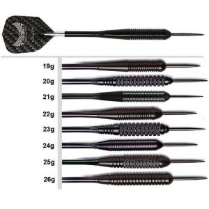 Fl&eacute;chettes Harrows Black Arrow - HARROWS - 24g - Pointe dacier - &Eacute;bonite - Vol Graflite 7000