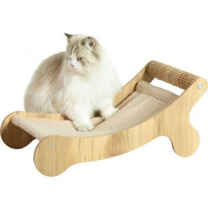 Hamac chaise longue pour chat - ZOLUX - Griffoir sisal - Espace repos - Bor&eacute;al - Biege