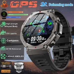 T-Rex 3 Ultra montre GPS étanche IP69K appels HD 170+ sports smartwatch outdoor pour Huawei Samsung hommes[7SMA511]