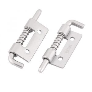 SOURCING MAP 2Pcs Targette à ressort Verrou Porte Serrure pour Meuble Portail Garage Inox 304 51mm Longueur