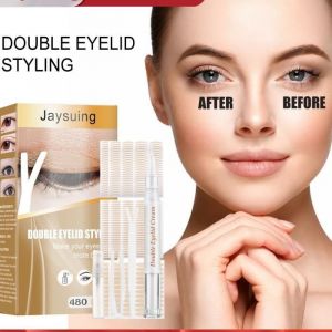 Ensemble DAutocollants En Fiber Paupi&egrave;Re Invisible Outil &agrave; Ruban Double Dentelle Les Yeux Transparente Et &eacute;Tanche