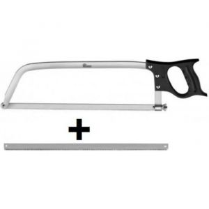 Scie de boucher - PRADEL EXCELLENCE - Lame 46 cm - Acier inoxydable - Amovible - Dimensions 60 cm