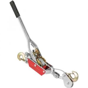 Tire-fort treuil de halage - Non sp&eacute;cifi&eacute; - 2 tonnes - Fil dacier - Fer galvanis&eacute; - Double crochet