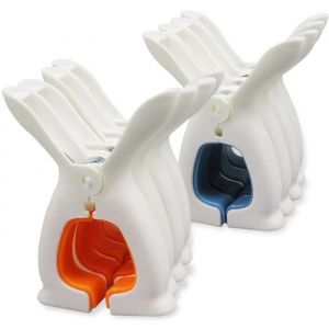 Pinces à Linge 8pcs Pinces Serviette Plage Clip de Brise-VentPinces à Serviette de Plage pour Serviettes de PlageCouettesDraps de