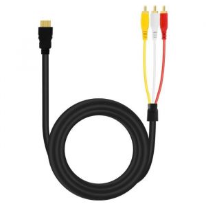 C&acirc;ble HDMI vers 3x RCA M&acirc;les - LINQ - HD-AV994 - 1.5m - Adaptateur Audio et Vid&eacute;o - Noir