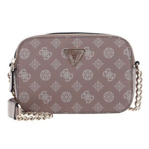 GUESS Sac &agrave; &eacute;paule bandouli&egrave;re rose blanc pour femme - Noelle Girlfriend Crossbody Camera Bag Light Rose Logo 236544