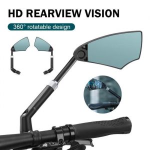 1 Pcs Rétroviseur De Vélo Anti-glare-Retroviseurs en verre-Vision claire-miroir réglable-Accessoire de Bicyclette-droit