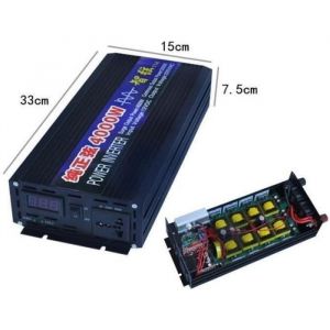 Convertisseur 24V &agrave; 220V 4000W pur sinus ecran LCD - Onduleur PC172