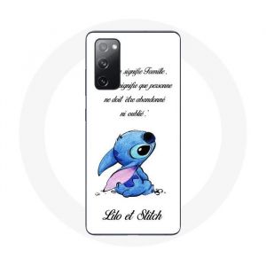 Coque - Lilo et Stitch - Samsung Galaxy S20 FE - Souple - Blanc - Ohana Citation