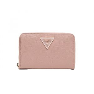 GUESS Porte-monnaie vieux rose pour femme - Laurel SLG Medium Zip Around Wallet Rosewood 236752