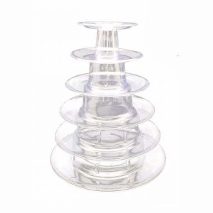 Présentoir à macarons à 6 niveaux pour fête danniversaire de mariage présentoir à gâteaux en plastique pour cupcakes