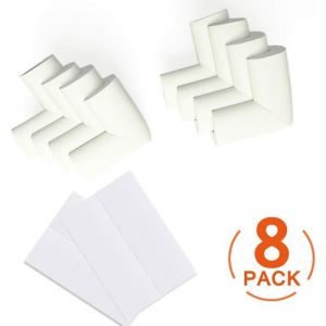 Protection Coin de Table Mousse Souple Protection Angle Sécurité Bébé Angle Droit Anti-Chocs Protege Coins avec Résistant Adhésifs