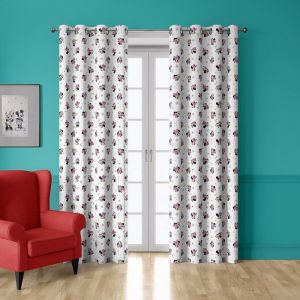 Rideau - Disney Minnie - Multicolore - Rectangulaire - Voilage - 140x280 cm