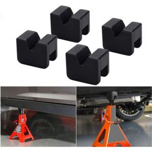 Coussinet en caoutchouc pour cric - YYV - 4 pi&egrave;ces - Universel - 63&times;50&times;44mm - Charge 3 &agrave; 5 tonnes