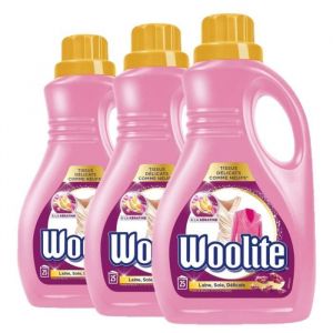 WOOLITE Lessives Liquide Laine et Soie - 15L Lot de 3