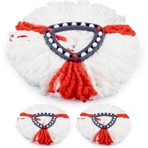 3 Pcs Recharge Serpill&egrave;re pour T&ecirc;tes de Balai Compatible avec Vileda Turbo EasyWring and Clean - Remplacement Serpilli&egrave;re Seule en