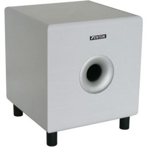 Caisson de Basse Amplifi&eacute; Fenton SHFS08W - Blanc 8 pouces 200 Watts Bass-reflex
