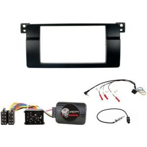Kit Adaptateur Autoradio 2DIN - ADNAUTO - BMW série 3 E46 - Commande au volant - Antenne