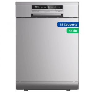GEDTECH Lave-vaisselle GLV1544SL 15cv - Tiroir à couverts - 44 dB - Très silencieux - Départ Différé - Eco - Faible conso Classe C