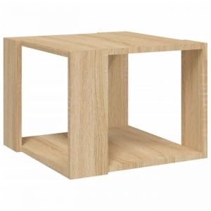 Table basse - DUOKON - Chêne sonoma - 40x40x30 cm - Bois dingénierie - Style contemporain