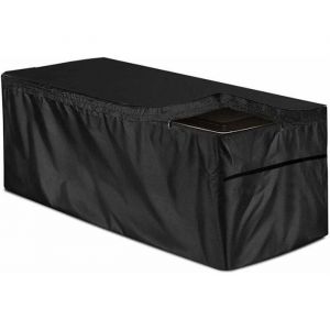 Housse imperm&eacute;able pour coffre de rangement 130x60x71cm protection pour jardin ou malle