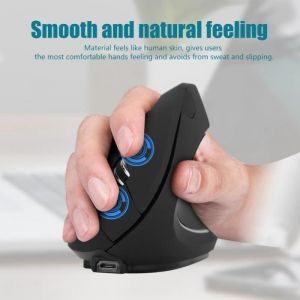 Souris Verticale - ABI - 2.4GHz - Ergonomique - 1600 DPI - Sans Fil