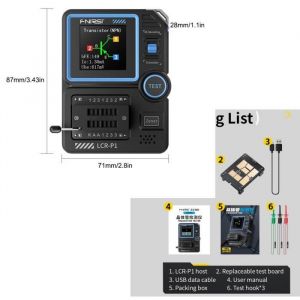 FNIRSI LCR-P1 Testeur de Transistor multifonction - ALLONSCD - Triode de Diode - compteur de r&eacute;sistance de capacit&eacute;