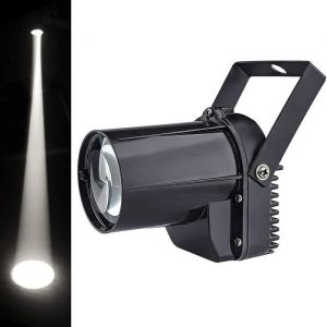 Projecteurs pin spot 3W Spotlight LED Blanche Faisceau Pinspot Lumière Mirror Balls DJ Disco Effet Lampe [118]