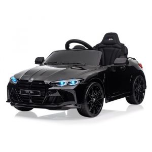 Voiture Électrique Enfant 12V Sous Licence BMW M4 avec Télécommandé Vitesses 3 Km/h LED et Musique pour Enfants 3+ An - Noir
