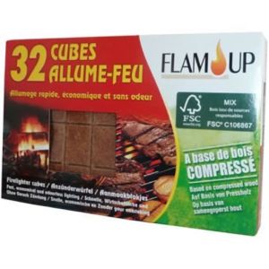 Allume-Feu Bois Compressé x32 Cubes - Allumes feux