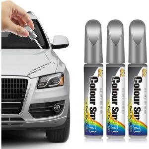 3 PCS Stylo Anti Rayure VoitureStylo Efface Rayure Voiture Pour Rayures De Voiture RéParation De Rayures De Voiture (Gris)
