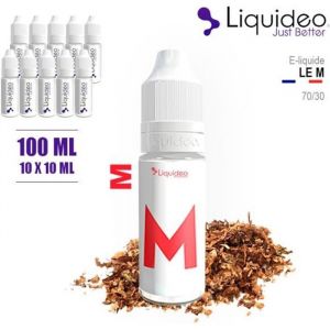 E-LIQUIDE SAVEUR LE M  100ML EN 6MG DE NICOTINE - 10 X 10 ML - ELIQUIDE MARQUE LIQUIDEO