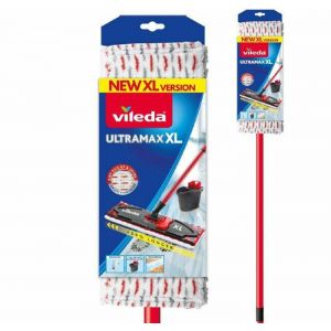 Balai avec manche t&eacute;lescopique Vileda ULTRAMAX XL plat 42cm