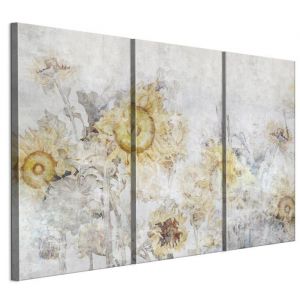 Tableau Decoration Murale - LUMASOUL - 5-3-7-0-2-2-9-3 - Industriel - Loft Motif - 3 parties - Gris - 120x80 cm