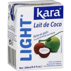 KARA - Lait De Coco Light 200Ml - Lot De 4