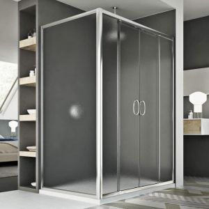 Cabine Douche 90x160 CM H185 granité C modèle Replay Duo 2 Portillons