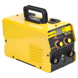 FLASIDU Poste &agrave; Souder 140A 220V MIG 3 en 1 Poste a Souder 4.5kg  courant r&eacute;glable affichage num&eacute;rique double tension Jaune