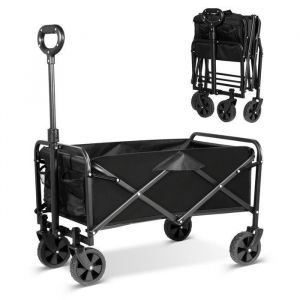 UTEN Chariot De Jardin Chariot De Transport Pliable 4 RouesChariot De Jardin Pliable-Brouette Tout TerrainCharge 100 kg