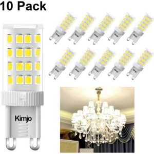 Ampoules LED G9 Kimjo - Blanc Froid 6000K 400LM - 10 pi&egrave;ces