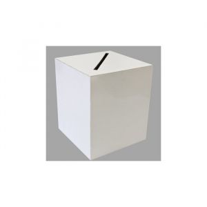 Tirelire urne blanche de fête 235 cm H. (x1) REF/ACM596