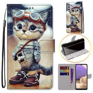 Etui Portefeuille en Cuir pour Apple iPhone 14 Plus 6.7 - Marron - Souple - Fermeture Aimantée