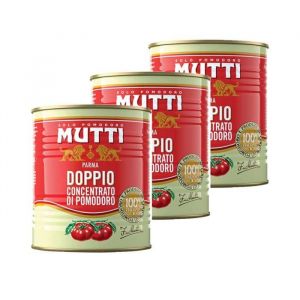 Mutti - Lot 3x Double concentr&eacute; de tomates - Conserve 880g