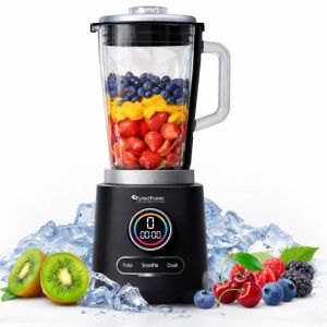 Blender Mixeur 2100W 2L avec Bol en Verre &ndash; Blender Smoothie Puissant &ndash; 6 Lames Inox &ndash; Broyeur de Glace &ndash; TurboTronic BG7