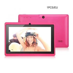 7 tablette PC &eacute;cran HD Tablette pour enfant 4G+512M - rose
