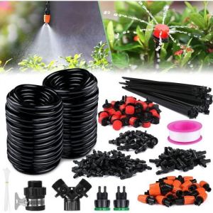 Syst&egrave;me dirrigation - AUTREMENT - Kit Goutte &agrave; Goutte - 30 m - Infiltration deau automatique - Jardinage