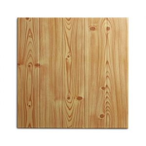 DECOSA Dalle de plafond ATHEN - polystyr&egrave;ne - effet bois-couleur pin - 50 x 50 cm - 2 sach. (=4 m2)