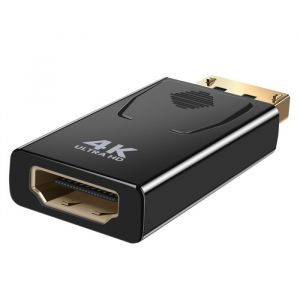 Adaptateur HDMI 4K UHD vers DisplayPort M&acirc;le 4K HD Ultra compact LinQ Noir